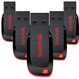 SanDisk Cruzer Blade USB 2.0 8gb Pendrive Pack of-5 8 GB Pen Drive Compatible with Audio Player, Desktop Computer, Gaming Console, Laptop, Mobile, Tablet, Netbook, Television USB 2.0 Plastic Case image 5