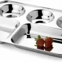 5 in 1 bhojan thali without laser print Sectioned Plate-image-82