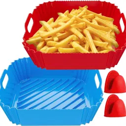 2 SQUARE AIR FRYER WITH GLOVE Air Fryer-image-27