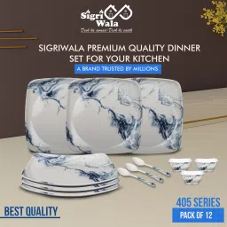 Pack of 12 Melamin Dinner Set-43