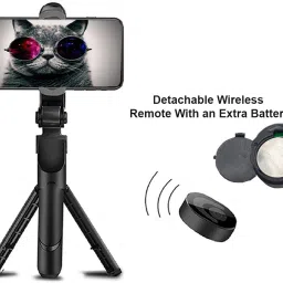 ANY KART Wireless Remote selfie stick with tripod Bluetooth Selfie Stick-image-19