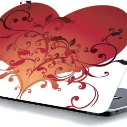 qth HEART LAP-5544 VINYL Reusable Laptop Skin Compatible for 15.6 inch-image-67