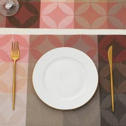 HOKIPO Set Of 7 Geometric Print Tablemats with Table Runner image 3