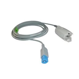 Spo2 3 mtr probe Compatible with HP/Philips Adult 8 pin Halfmooon mp20/40 clip type image 1
