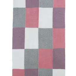 Pluchi Pink Checked Cotton AC Room Single Bed Blanket-image-37