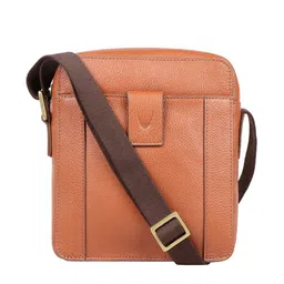 Hidesign Men Tan Leather Messenger Bag-image-74