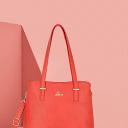 Lavie Red Solid Shoulder Bag-2