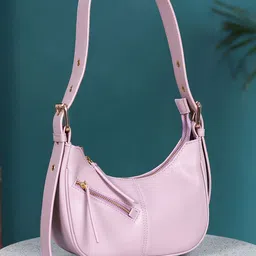 White Lily PU Structured Shoulder Bag-18