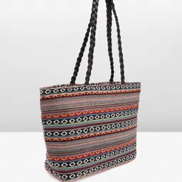 Anouk Geometric Self Design Structured Shoulder Bag image 2
