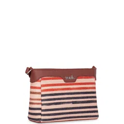 ZOUK Striped Structured Sling Bag image 4