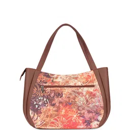 ZOUK Ethnic Motifs Printed Structured Shoulder Bag Up to 16 inch image 4