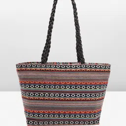 Anouk Geometric Self Design Structured Shoulder Bag image 3