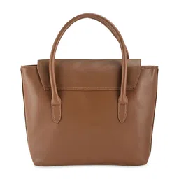 Toteteca Beige Structured Handheld Bag image 3
