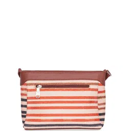 ZOUK Striped Structured Sling Bag image 2