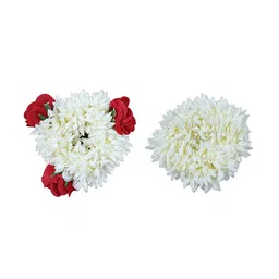 CHANDERKASH Set Of 2 Mogra Plastic Flower Gajra Rubber Band-97