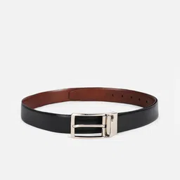 Peter England Men Solid Reversible Leather Formal Belt-image-23