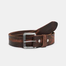Jack & Jones Men Textured Leather Belt-54