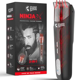 BEARDO Men Ninja-X Pro Vacuum Trimmer - Black-21