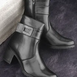 The Roadster Lifestyle Co Women Block-Heeled Regualr Boots-picture-14