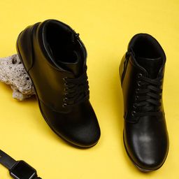 ELLE Women Solid Leather Boots-picture-14