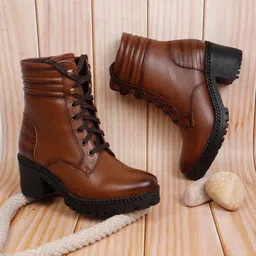 ELLE Women Solid Regular Boots-image-65