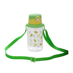 GUCHIGU Kids Green & White Printed Sipper Water Bottle With Straw-54