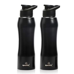 Speedex Black Set of 2 Stainless Steel Water Bottle-image-92