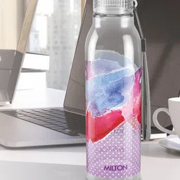 Milton Helix 1000 Purple Set Of 6 Printed Water Bottle 1 L Each-52
