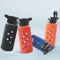 Treo Proteger 500 Red Leak-Proof Silicon Protector Borosilicate Glass Bottle 535 ml-27