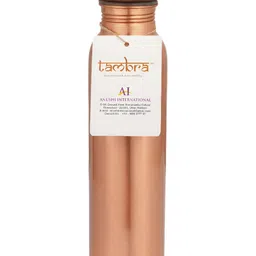 Tambra Copper-Toned Textured Pure Copper Jointless Water Bottle 1 ltr-image-94
