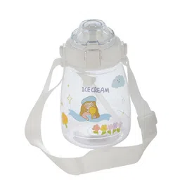GUCHIGU Kids White & Blue Printed Sipper Water Bottle-10