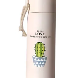 WELOUR White Single Glass Printed Water Bottle-40