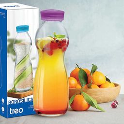 Treo Eazy Grip Purple Borosilicate Glass Bottle 550 ml-28