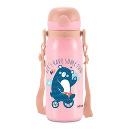 Milton Pink Companion 450 Insulated One Click Open Flip Lid Water Bottle with Straw 435ml-55