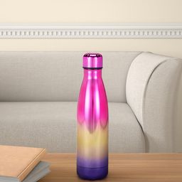 Living scapes by Pantaloons Pink & Blue Stainless Steel  Water Bottle 750ml-image-92
