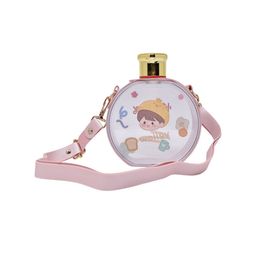 K&U Kids Pink Premium Round Printed Regular Water Bottle - 500 ml-3