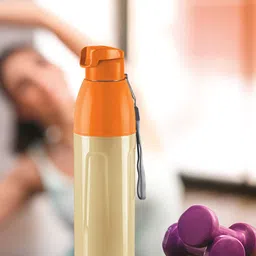 Milton Kool Convex 900 Ivory PU Insulated Water Bottle - 700 ML-image-2