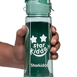 Starkiddo Green & Grey Single Tritan Printed Water Bottle 550 ml-26
