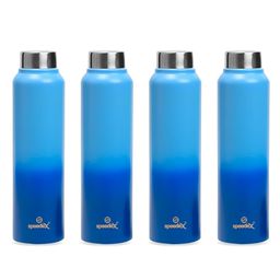 Speedex Blue Set of 4 Stainless Steel Water Bottle-image-36