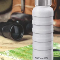 Milton Pebble 530 White Thermosteel 24 Hours Hot And Cold Water Bottle 530 ml-picture-13