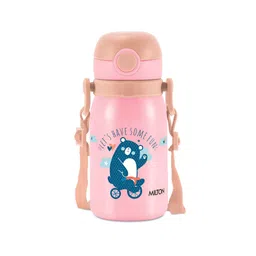 Milton Pink Companion 300 Insulated One Click Open Flip Lid Water Bottle 275ml with Straw-image-44