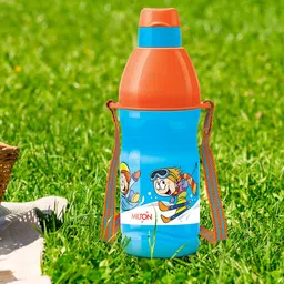 Milton Kids Blue & Orange Kool Buddy 400 Plastic Insulated Water Bottle With Straw 400 ml-47
