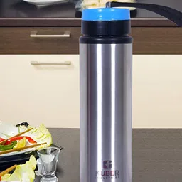 Kuber Industries Silver-Toned Set Of 6 BPA Free Stainless Steel Water Bottle 750 ml Each-11
