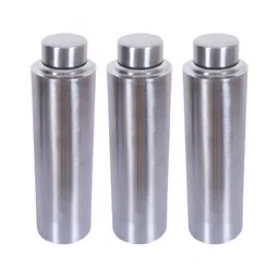 Kuber Industries Silver-Toned 3 Pieces Stainless Steel Single Wall Water Bottle 1.3L-image-21