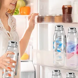 Milton Helix 1000 Pet Blue Set Of 6 Printed Leak-Proof Water Bottle 1 Ltr Each-27