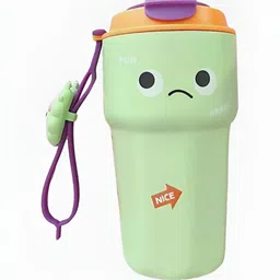 Little Surprise Box LLP Green & Orange Stainless Steel Printed Water Bottle 450ml-image-11