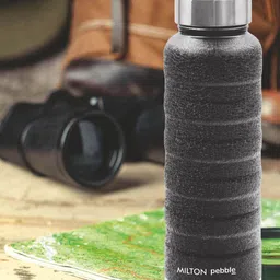 Milton Pebble 710 Black Thermosteel 24 Hours Hot & Cold Water Bottle 710 ml-image-41