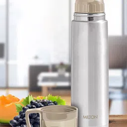 Milton Glassy 1000 Thermosteel 24 Hours Hot and Cold Bottle with Drinking Cup Lid 1000 ml-22