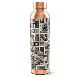The Better Home Copper-Toned & Grey Copper Water Bottle  950ml-image-23