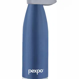Pexpo Navy Blue & Silver Toned Stainless Steel Leak Proof Water Bottle 500 Ml-30